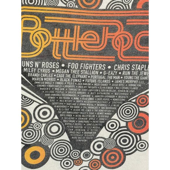 Bottle Rock 2021 Napa Valley Music Festival Tee Size L Bands Tee - Picture 4 of 15